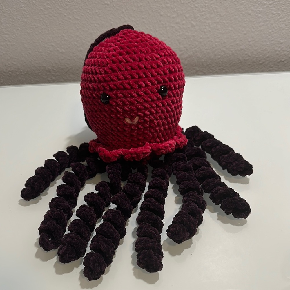 Crochet Velvet Octopus